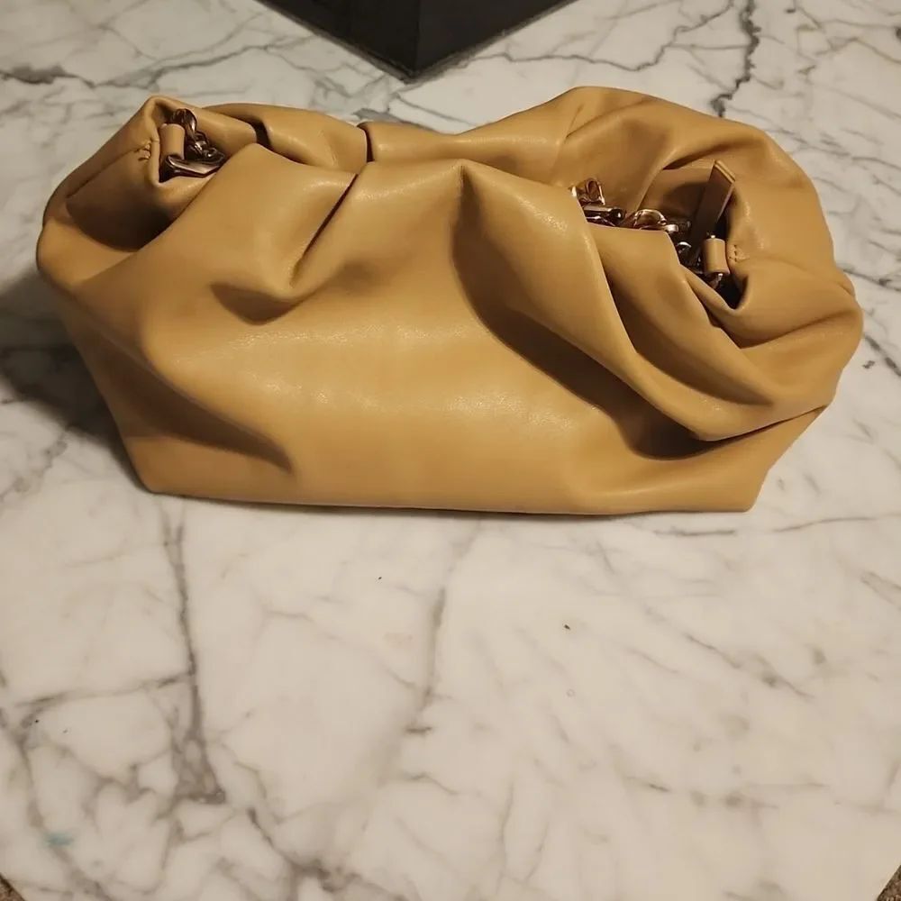 Mango gold chain pouch purse